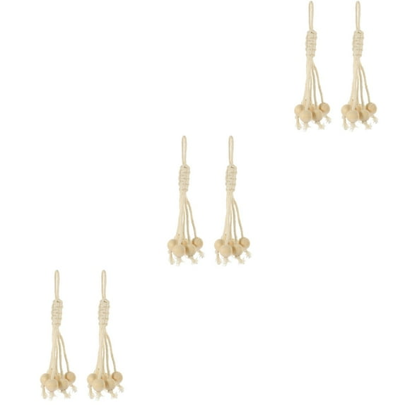 MERRYHAPY Set of 3 Cotton Rope Banana Hangers Multi-Color Macrame Kitchen Fruit Holder and Decor