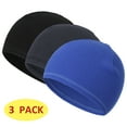 thumbnail image 1 of 3 Pieces Beanie Hat Skull Caps Helmet Liner for Men Women Cycling Cap Black&Dark Gray&Royal Blue, 1 of 6