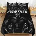 thumbnail image 1 of 3-Pieces Bedding Duvet Cover Set Black Panther Comforter Quilt Set with 2 Pillowcase Shams 102"x90", 1 of 8