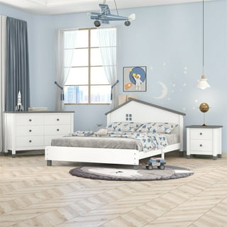 Lifestyles Sofia Grey Queen Size Bedroom Set With Dresser And Mirror