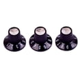 thumbnail image 1 of 3 Pieces Black Guitar Low Top Hat Buttons Speed Control Buttons Volume Control Amp Button 6mm Tree Pot Button, 1 of 6