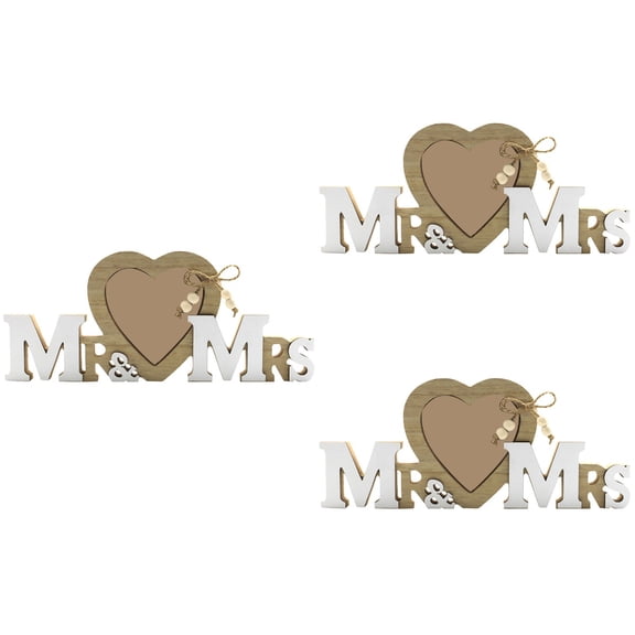 3 Pieces Bride Wedding Photo Engagement Gift Miss 25X10.5X2CM