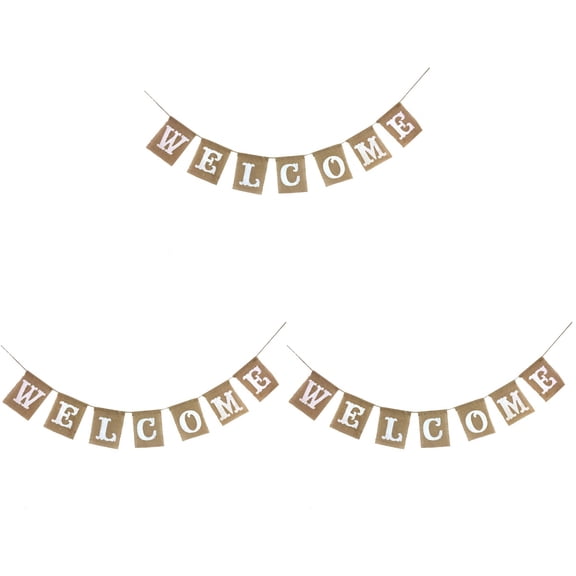 3 Pieces Bunting Birthday Party Streamers Felt Garland Tree Decoration Baby