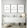 thumbnail image 1 of 3 Pieces Canvas Print Set Goals,Say Prayers,Work Hard Poster Painting Inspirational Pictures Office Wall Art Gifts Artwork Wall Decor for Office Home Decor with Inner Frame, 1 of 5