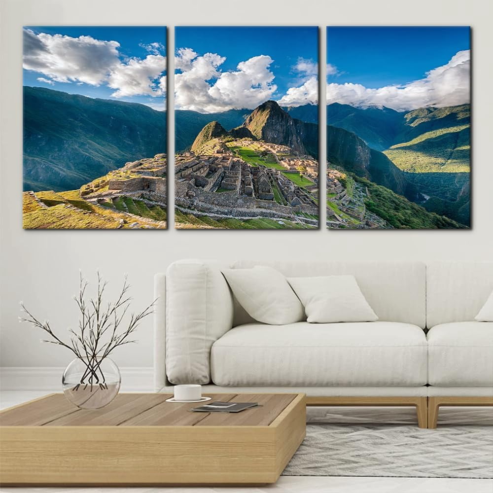 3 Pieces Canvas Wall Art Print Set - Aerial View of Green Forest Wall ...