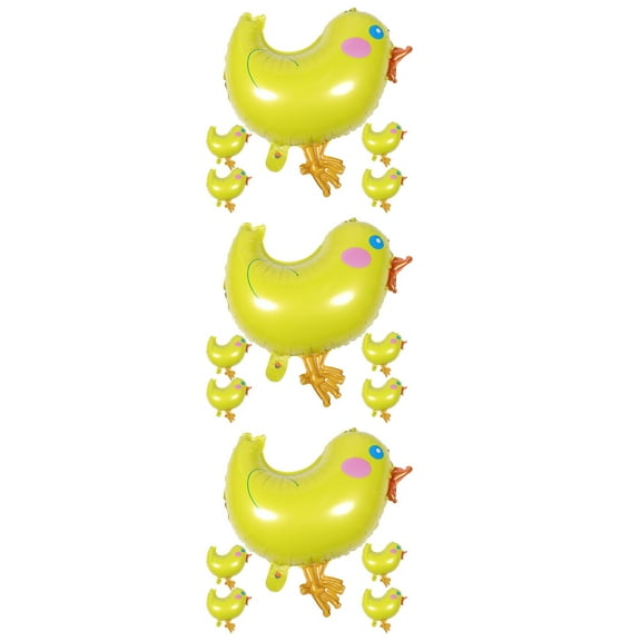 3 Pieces Chicken Balloon Cartoon Balloons Aluminum Foil