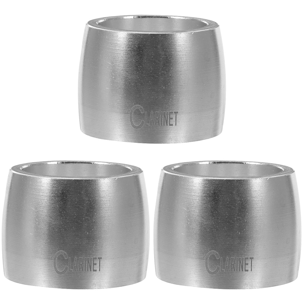 3 Pieces Saxophone Wind Instrument Accessory Metal Ligature
