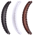 thumbnail image 1 of 3 Pieces Clincher Combs Banana Combs Banana Clip Grip Comb Fishtail Fish Hair Lady Fish Shape Ponytail Banana Clip Girls Long Women Clamp Accessory (Brown, White, Black), 1 of 5