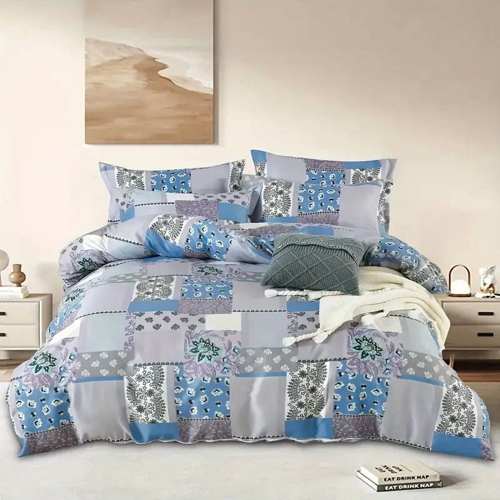 3 Pieces Comforter Set King (Comforter *1+Pillowcase*2)