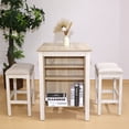 3 Pieces Counter Set Storage Space For Small Space Modern Farmhouse ...