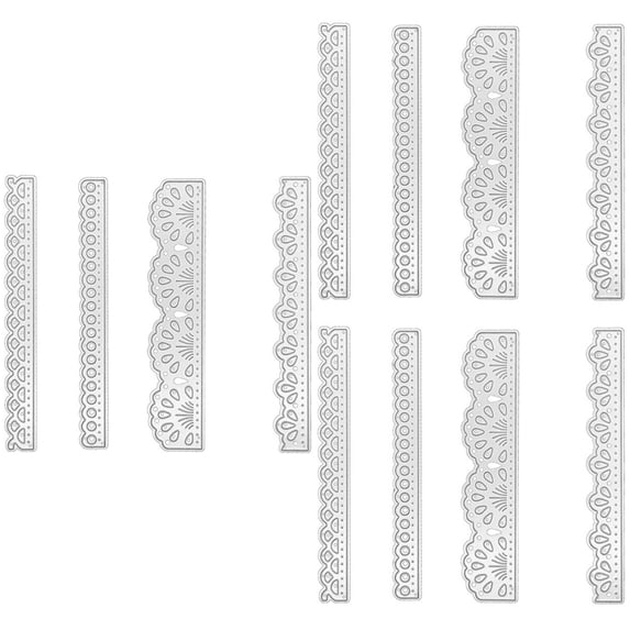 3 Pieces DIY Carbon Steel Knife Mold Book Scrapbook Child Silver