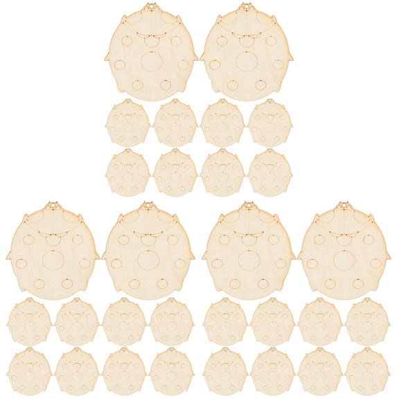 3 Pieces DIY Crafts Hanging Decors Crafting Supplies Ladybug Ladybugs for Child