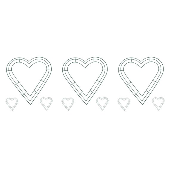3 Pieces Decoration Wire Rings Front Door Garland The Green