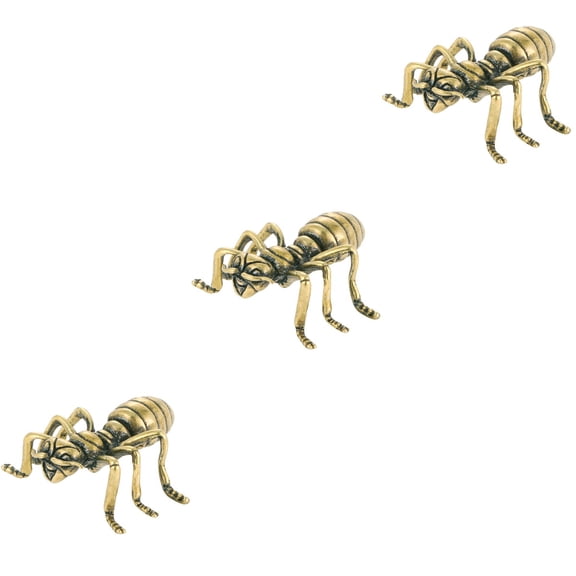 3 Pieces Decorations Living Room Ant Statue for Home Office