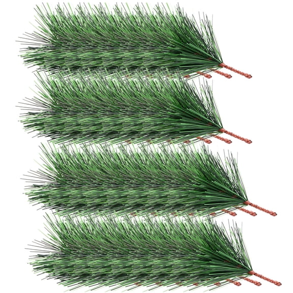 3 Pieces Decorative Spruce Branches Pine Plastic Pvc Needles