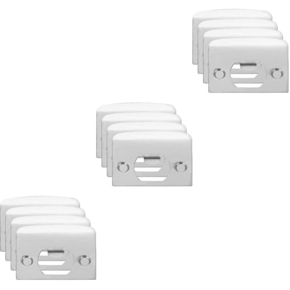 3 Pieces Door Hole Filler Adjustable Strike Plate Lock Tongue Buckle Travel