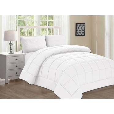 3 Pieces Down Alternative Double Filled Comforter King Cal King , White