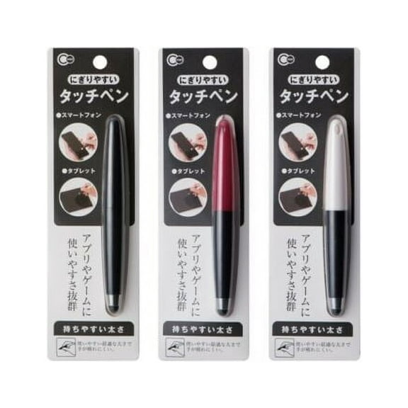 3 Pieces Easy-Grip Touch Screen Stylus for Smartphone Tablet