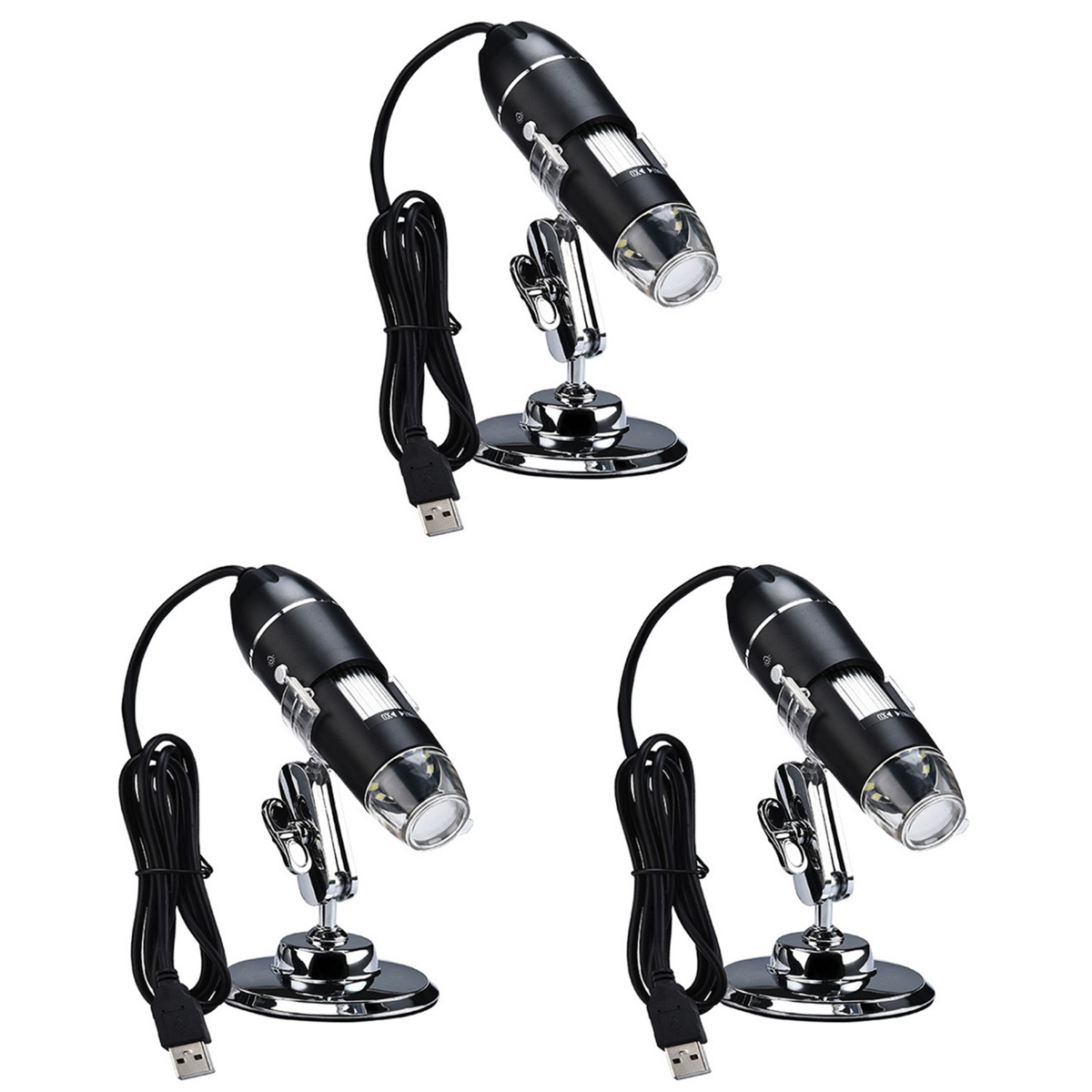 3 Pieces Electron Microscope Handheld Magnifying Glass Mini High