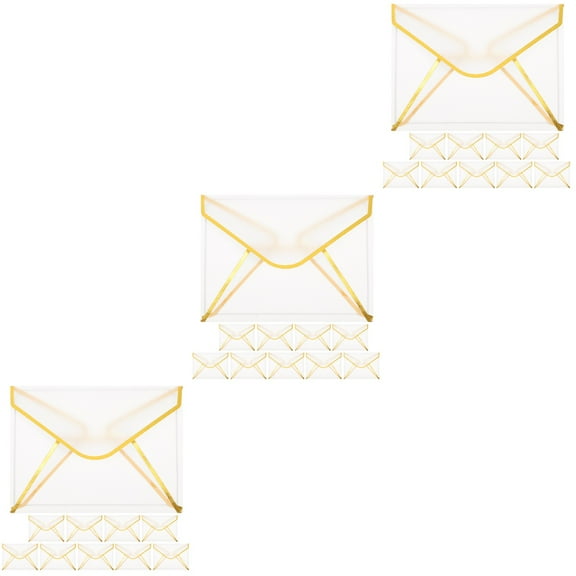 LITINKIMI Elegant Transparent Wedding Invitation Envelopes for Cards, 30- Quality