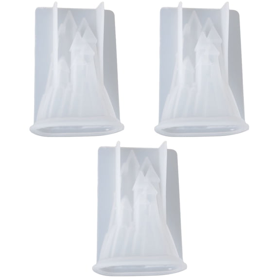 3 Pieces Epoxy Molds Fondant Castle Silicone Diy Resin