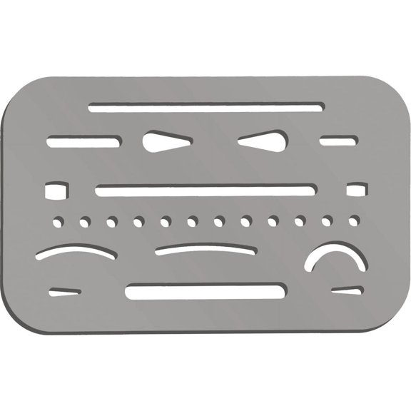 3 Pieces Eraser Shield Eraser Template Drafting Metal Erasing Shield Stainless Steel for Drawing Drafting Tool Artists
