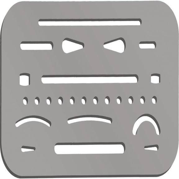 3 Pieces Eraser Shield Eraser Template Drafting Metal Erasing Shield Stainless Steel for Drawing Drafting Tool Artists