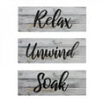 thumbnail image 1 of 3 Pieces Farmhouse Bathroom Wall Decors Relax Soak Unwind Signs Rustic Bathroom Wooden Signs Funny Rustic Bathroom Wall Art Vint, 1 of 2
