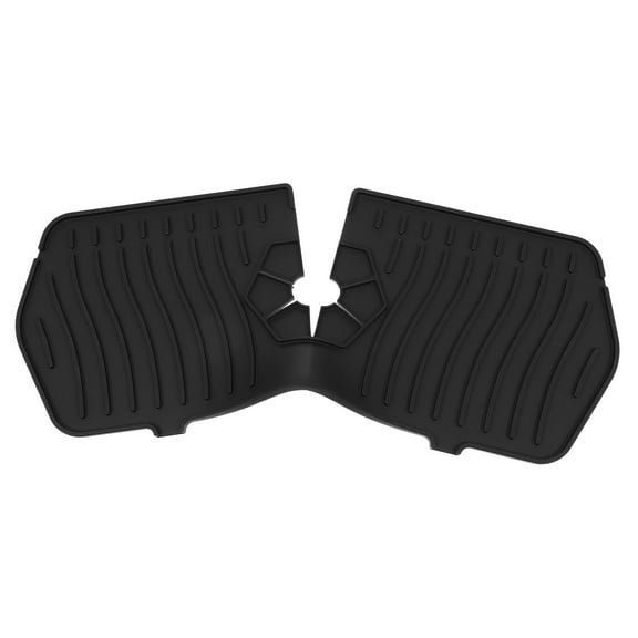 3 Pieces Faucet Splash Pad Black Drying Mat for Kitchen Counter Mats Taps Water Trough