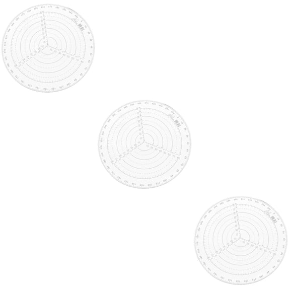 3 Pieces Finder Large Circle Stencil Centering Ruler Work