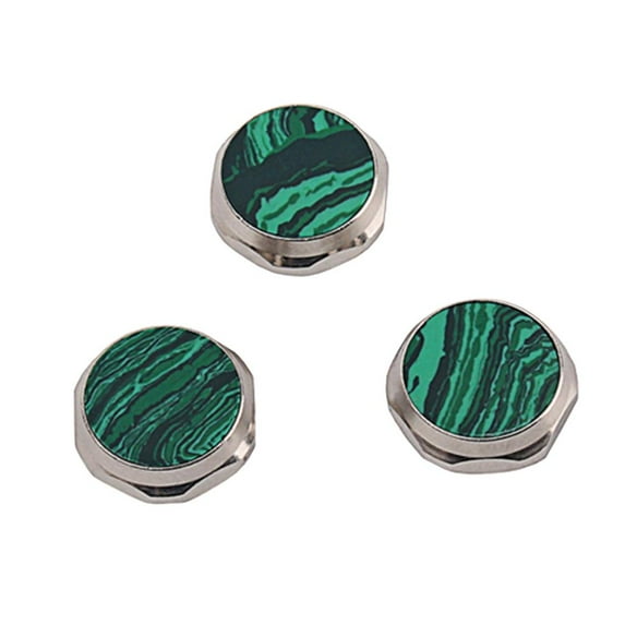 3 Pieces Finger Buttons Trumpet Finger Buttons Buttons Set Made Of Alloy, Green