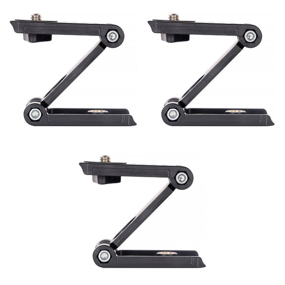 3 Pieces Foldable Desktop Z-Type Holder Camera Stand Multi-angle Bracket