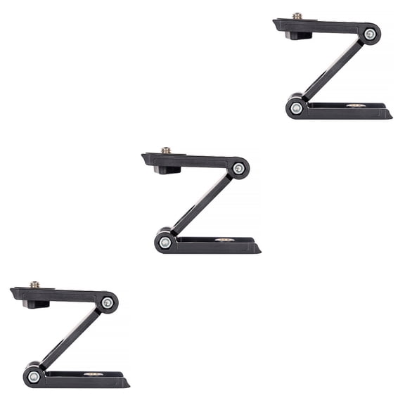 3-Piece Foldable Z-Type Desktop Camera Stand with Multi-Angle Adjustable Bracket Holder Photography