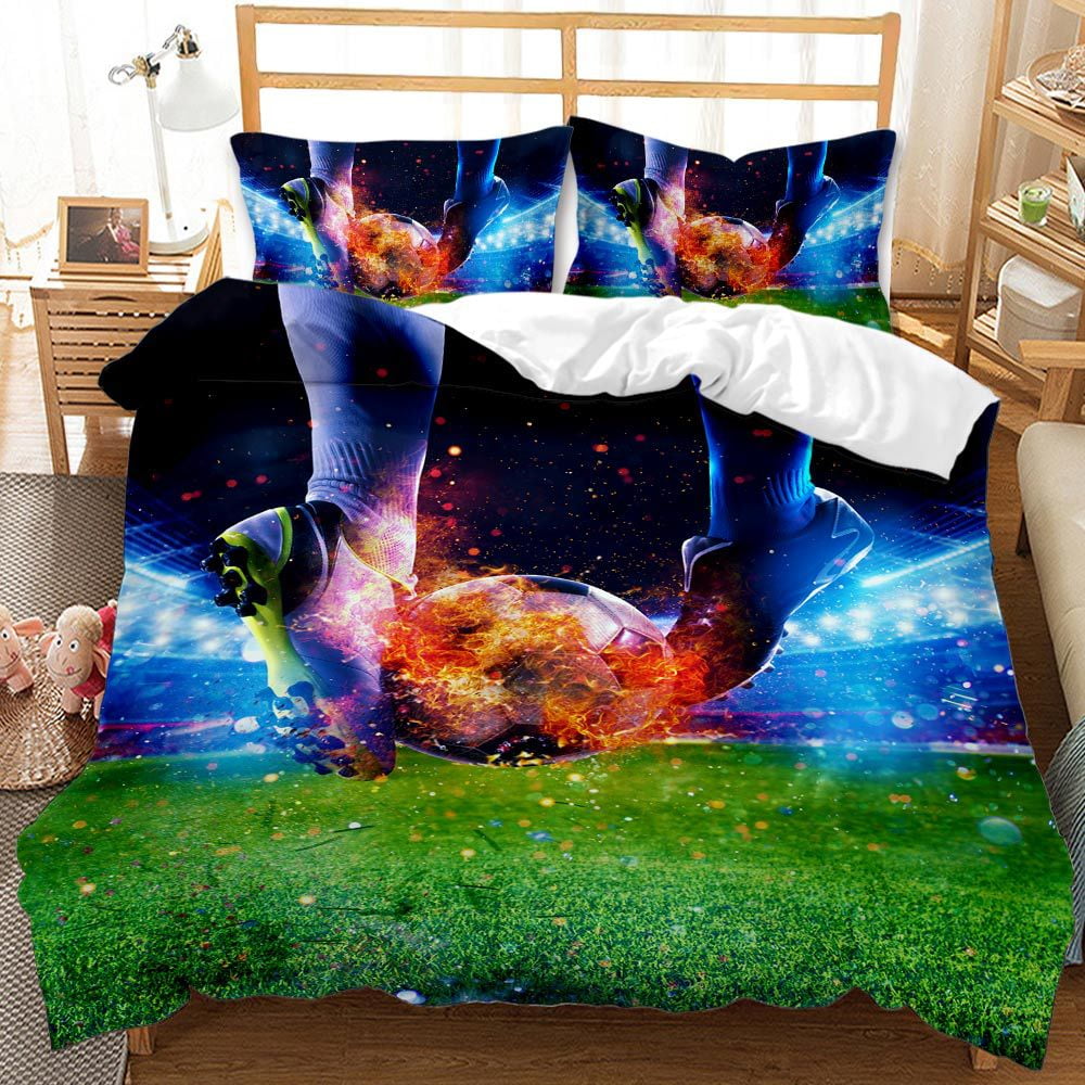 Badminton Print Pattern Duvet Cover Bedding Set