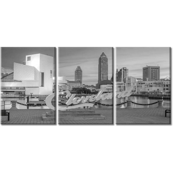 3 Pieces Framed Wall Art Railway Train Track Canvas Painting Black and White Posters and Prints Nature Scenery Wall Pictures Modern Artwork for Walls Waterproof Canvas Art, 48" Wx24 H