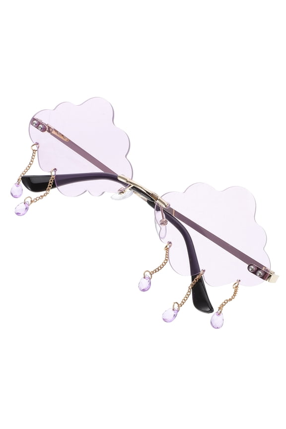 3 Pieces Fun Sunglasses Summer Beach Tassel Girl Women's