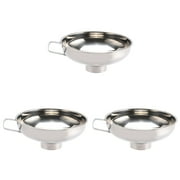 3 Pieces Funil Jam Filler Stainless Steel Kitchen Funnels