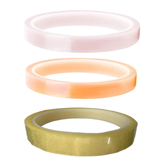 3 Pieces Funny Sticky Ball Tapes DIY Crafts, Decorative Creative 1.2cm Width Educational Toys for Party Adult Kids Gift Playing Relaxing Pink and Orange Illuminated Green