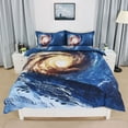 thumbnail image 1 of 3 Pieces Galaxy Duvet Cover Bedding Set 3D Printed Quilt Cover Blue Starry Twin, 1 of 8