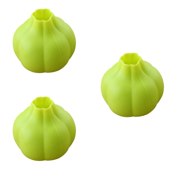 3 Pieces Garlic Peeler Kitchen Gadget Garlic-shaped Design
