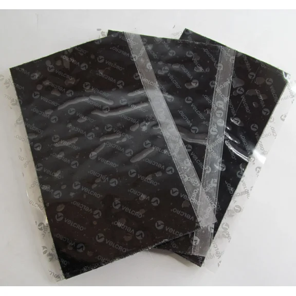 3-Pieces Genuine Velcro Brand 4 X 7 Self Adhesive Hook And Loop Strips Black