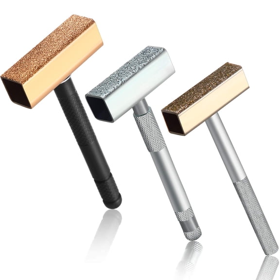 3 Pieces Grinding Wheel Dresser Tool Diamond Stone Grinding Dresser Tool with Flat Diamond Surface for Restore Bench Grinder Truing Deburring Smooth Surface