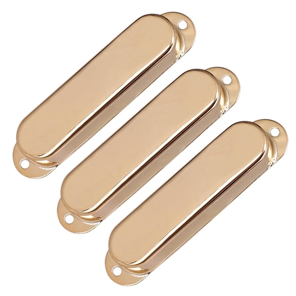 3 Pieces Guitar Pickup Cover Noise Reduction Pickup Covers Closed Shell for Guitar Accessory Gold