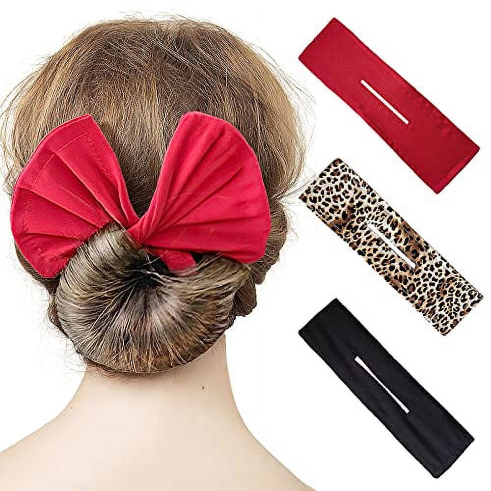 3 Pieces Hair Bun Maker Deft Bun for Hair Twister, Flexible Donut Hair
