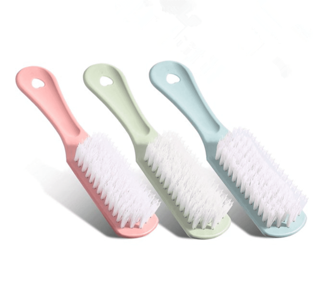 3 Pieces Handle Grip Nail Brush for Cleaning, Hand Fingernail Cleaner Brush Manicure Tools Scrub