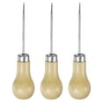 thumbnail image 1 of 3 Pieces Handwork Sewing Awl Single Gourd Leather Punch Hole Tool, Log Color, 1 of 6