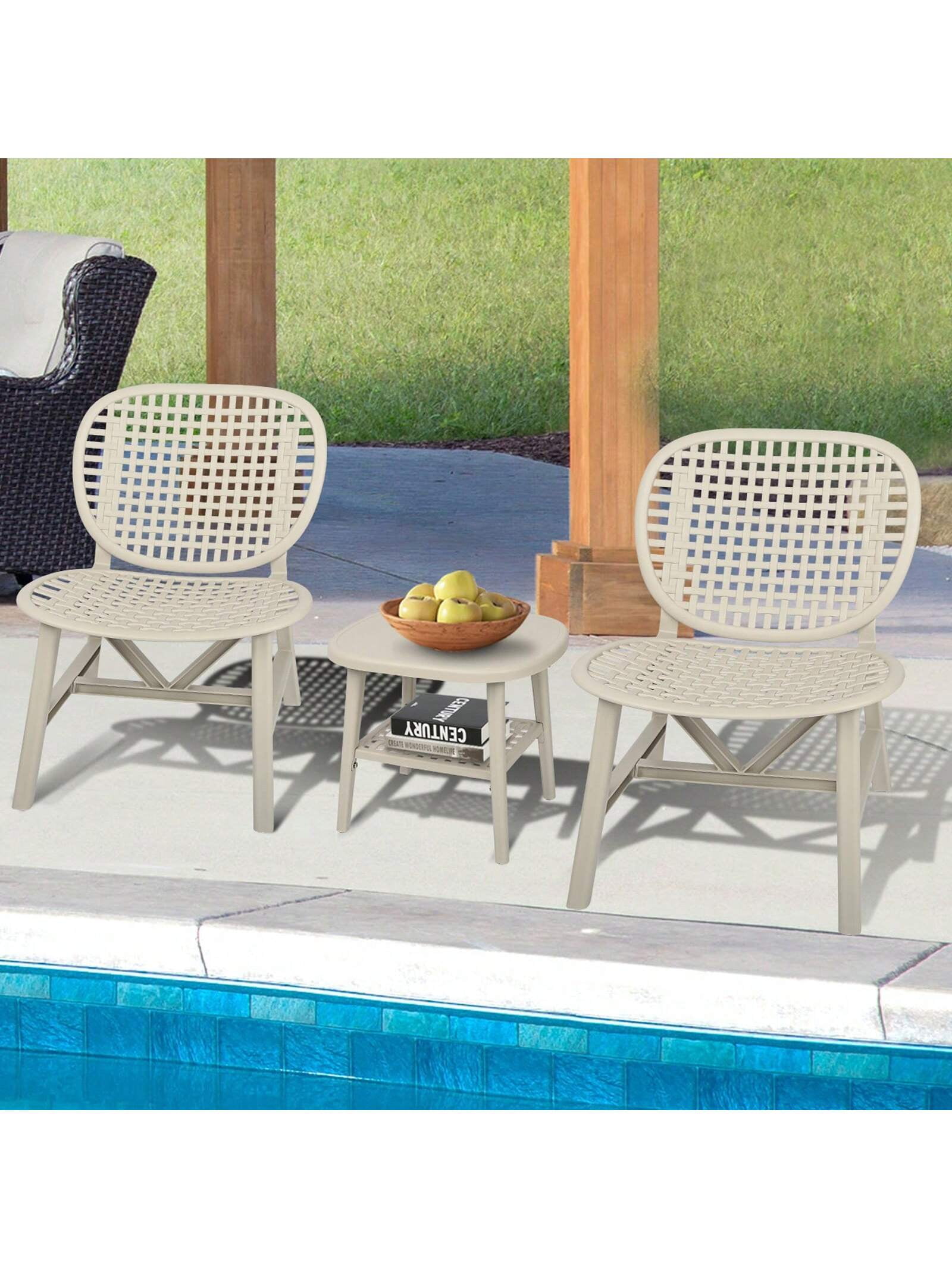 3 Pieces Hollow Design Retro Patio Table Chair Set All Weather 3-pieces-hollow-design-retro-patio-table-chair-set-all-weather