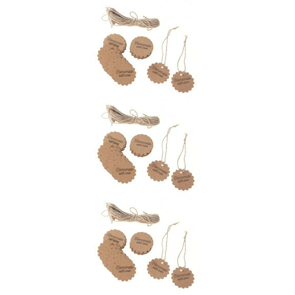 3 Pieces Labels Handmade with Love Tags Food Package