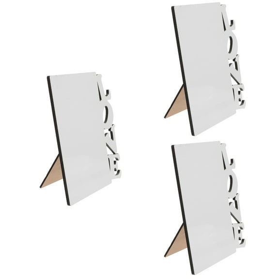 3 Pieces Love Letter Photo Frame Multi Picture Gallery Dining Room Table Decor Frames White