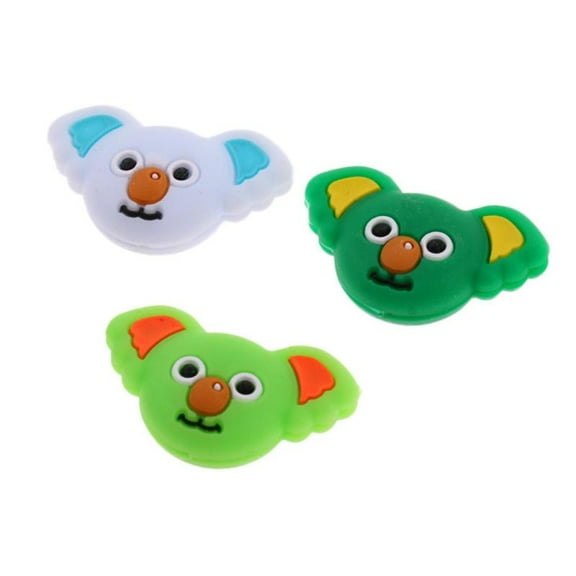 3 Pieces Lovely Koala Tennis Racquet Vibration Dampener Shock Absorber